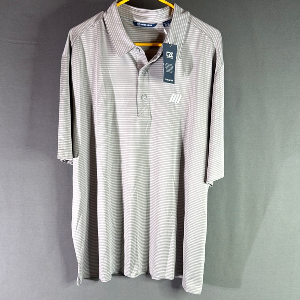 Cutter & Buck Gray Polo Shirt Classic Design men’s XXlarge‎